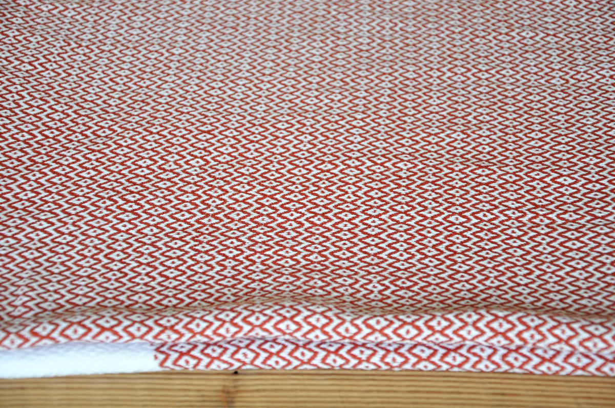 Hamamtuch in Rot gemustert